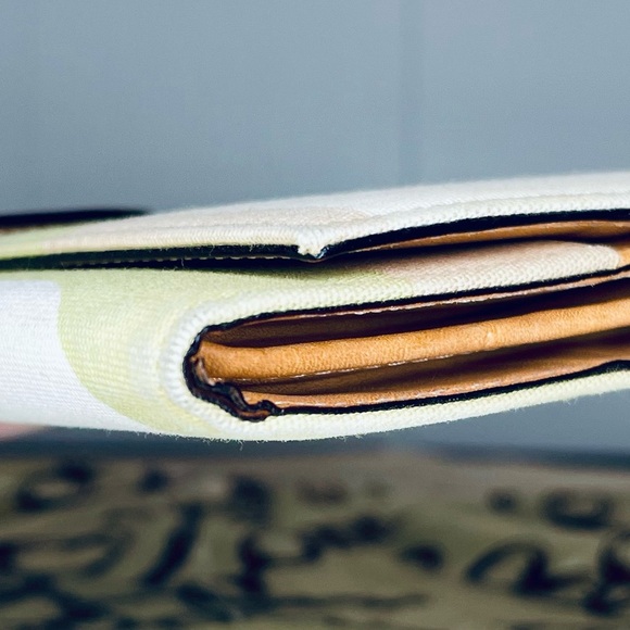 Bally Canvas Long Wallet with Leather Snap - Picture 8 of 13